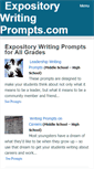 Mobile Screenshot of expositorywritingprompts.com