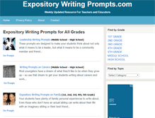 Tablet Screenshot of expositorywritingprompts.com